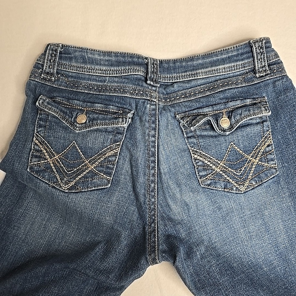 Lee Slender Secret Lower on the Waist‎ Womens Petite 12P Blue Jeans Bootcut